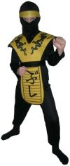 Детский карнавальный костюм Ниндзя Желтый Дракон,  на 4-6 лет, купить костюм ниндзя, костюм ниндзя детский, костюм ниндзя купить, карнавальные костюмы для детей, новогодний маскарадный костюм для мальчика, костюм Ниндзя